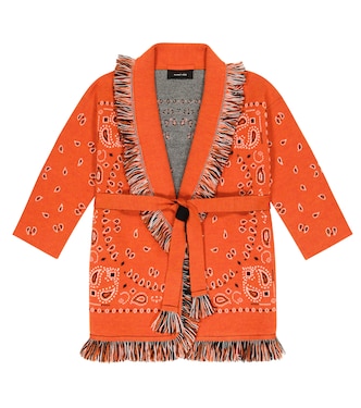 Cardigan en jacquard de laine | Alanui Kids