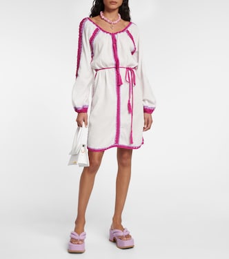 Vestido corto Penelope de algodón | Anna Kosturova