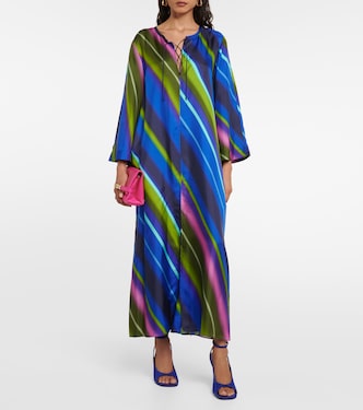 Abito midi Citylight Stripes in twill | Dorothee Schumacher