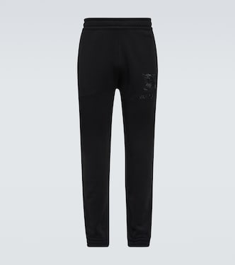Pantaloni sportivi in cotone con ricamo | Burberry