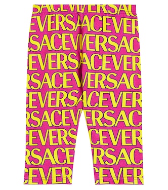 Bébé – Legging Versace Allover en coton mélangé | Versace Kids