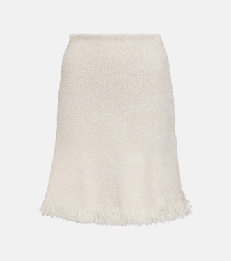 Fringed bouclé miniskirt | Chloé