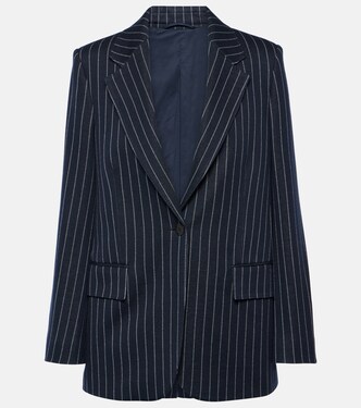 Blazer Aceri rayé en coton, cachemire et soie | Max Mara