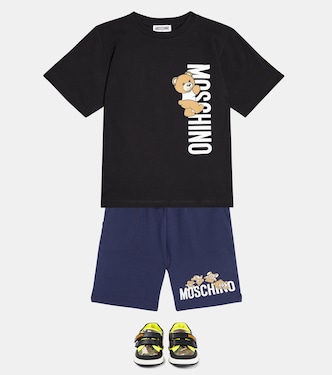 Shorts Teddy Bear aus Baumwoll-Jersey | Moschino Kids