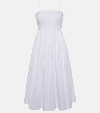 Bella cotton poplin midi dress | Staud