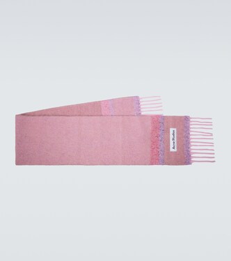 Sciarpa in misto lana con logo | Acne Studios