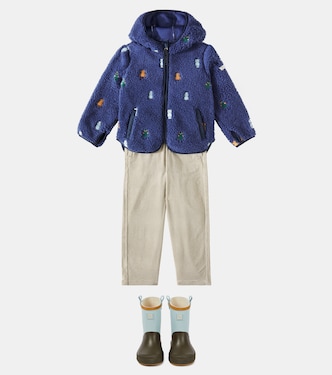 Mara embroidered faux shearling jacket | Liewood