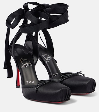Pumps Cassia Lace Up 100 aus Satin | Christian Louboutin