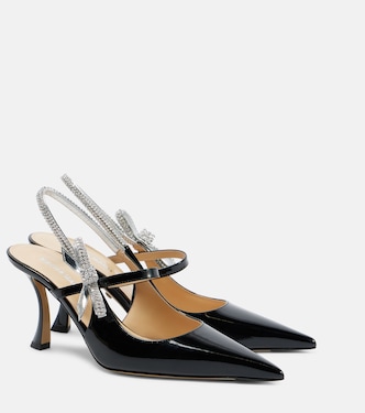 Pumps Crystal Cube aus Lackleder mit Kristallen | Mach & Mach