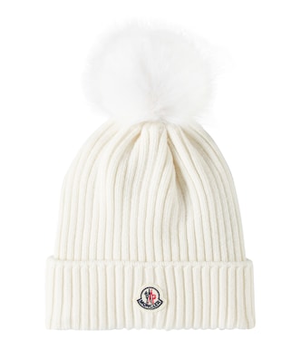 Ribbed-knit wool beanie | Moncler Enfant