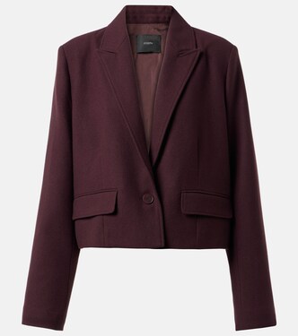Cropped single-breasted wool jacket | Joseph