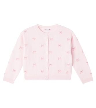 Bow-detail cashmere cardigan | Bonpoint