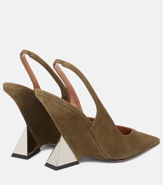Slingback-Pumps Cheope 105 aus Veloursleder | The Attico