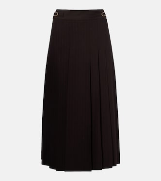 Wesley pleated wool midi skirt | Gabriela Hearst