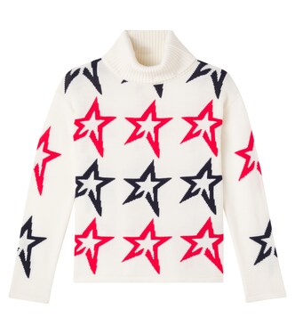 Intarsia wool turtleneck sweater | Perfect Moment Kids