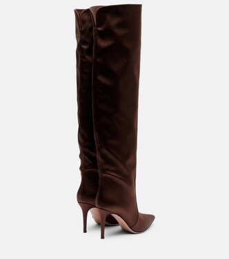 Hansen 85 satin over-the-knee boots | Gianvito Rossi