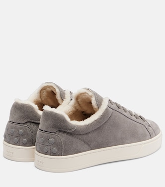 Classic shearling-lined suede sneakers | Tod's