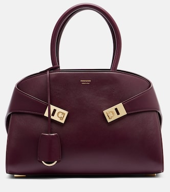 Hug Medium leather tote bag | Ferragamo