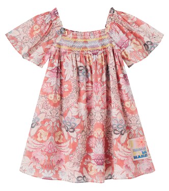 Floral shirred cotton dress | Zimmermann Kids
