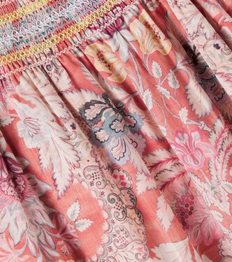 Floral shirred cotton dress | Zimmermann Kids