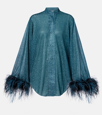 Camisa Lumière Plumage con plumas | Oséree