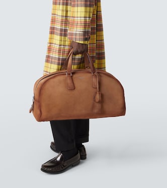 Suede duffel bag | Prada