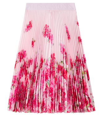 Soleil floral plissé skirt | Monnalisa