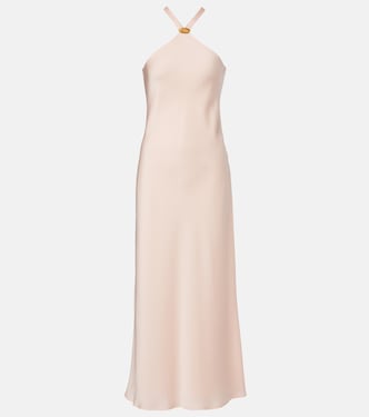 Ghiotto embellished satin slip dress | Max Mara