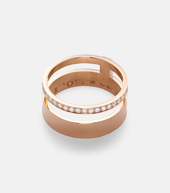 Bague Berbere Module en or rose 18 ct et diamants | Repossi