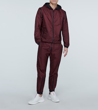 technical jacket with zip-off sleeves | Prada