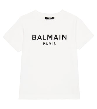 T-shirt en coton à logo | Balmain Kids