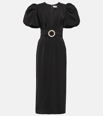 Golightly puff-sleeve midi dress | Rebecca Vallance