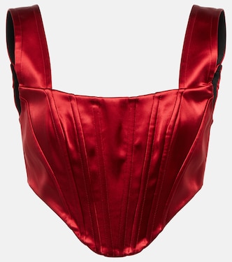 Top raccourci en satin | Dolce&Gabbana