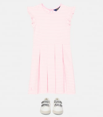 Abito in misto cotone con volant | Polo Ralph Lauren Kids
