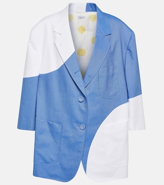 Blazer oversize in cotone a pois | Thom Browne