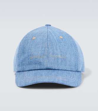 Logo denim baseball cap | Brunello Cucinelli