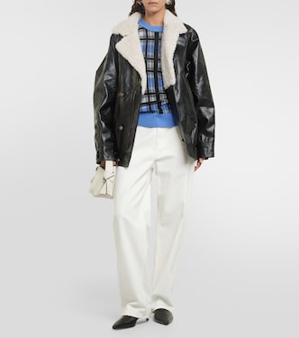 Chaqueta Menash de piel con borrego | Dodo Bar Or