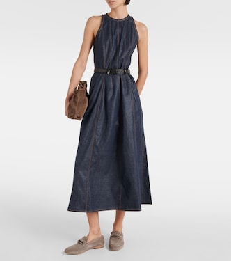 Abito midi di jeans | Brunello Cucinelli