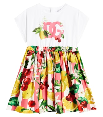 Robe imprimée en coton | Dolce&Gabbana Kids