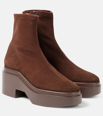 Nelle suede platform ankle boots | Clergerie