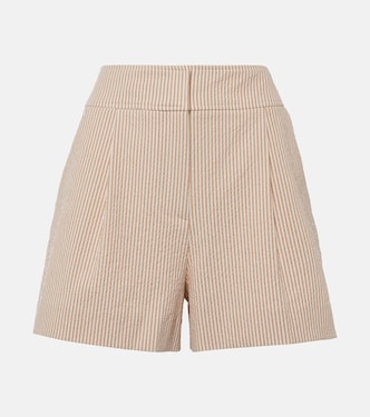 Shorts Haina in seersucker di cotone | Veronica Beard