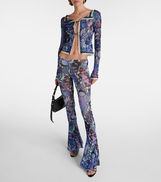 Pantalones flared Papillon de jersey | Jean Paul Gaultier
