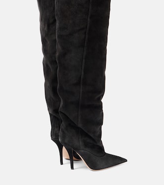 Overknee-Stiefel Ines 105 aus Veloursleder | Paris Texas