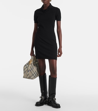 Vestido polo de mezcla de algodón | Burberry