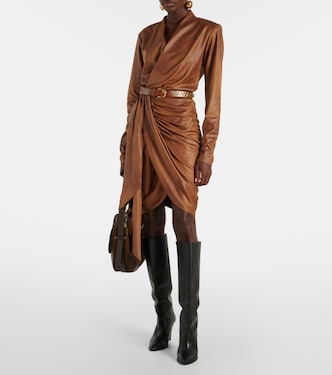 Wickelkleid Aleora aus Velourslederimitat | Isabel Marant