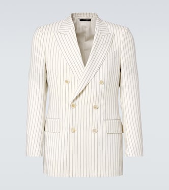 Dyllan pinstripe wool and silk organza blazer | Tom Ford