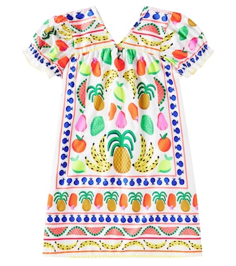 Bedrucktes Kleid Lenço Frutaria aus Baumwolle | Fábula