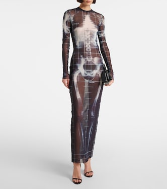 Abito lungo Squeletor in tulle | Jean Paul Gaultier