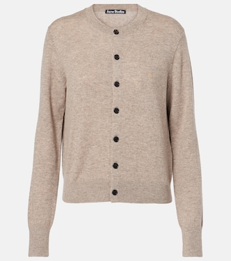 Cardigan Keny Face in lana | Acne Studios
