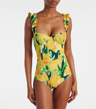 Boop floral ruffled swimsuit | La DoubleJ